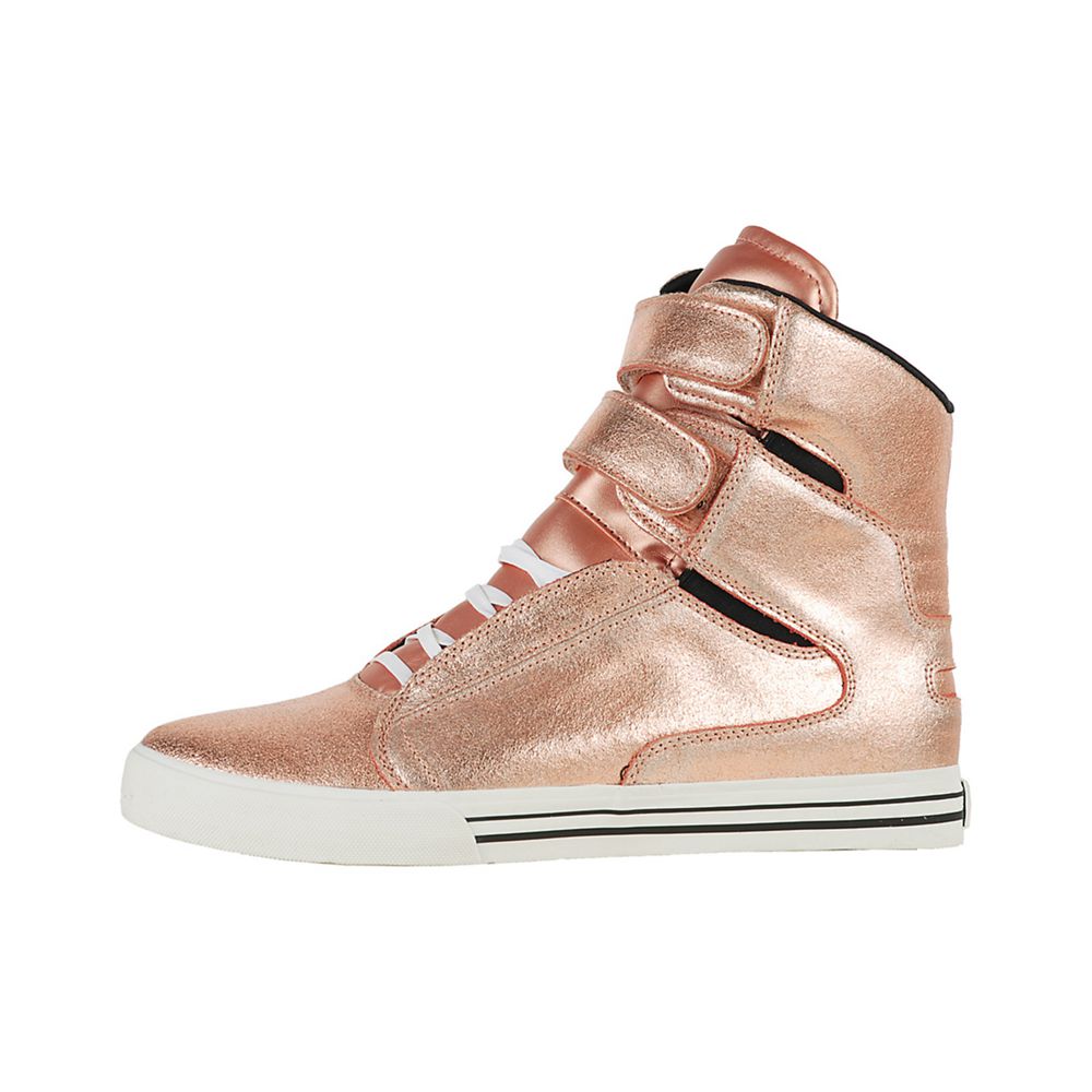 Baskets Montantes Supra TK Society Or Rose Rose Gold Homme | JGW-45632989